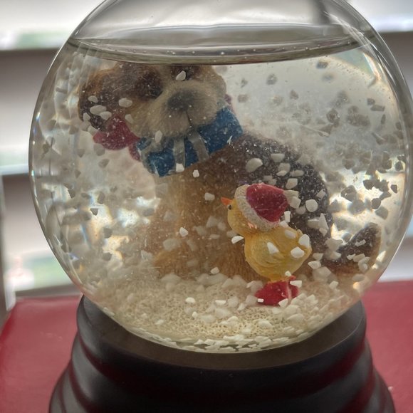 Puppy Snow Globe By Eddie Bauer - Picture 1 of 9